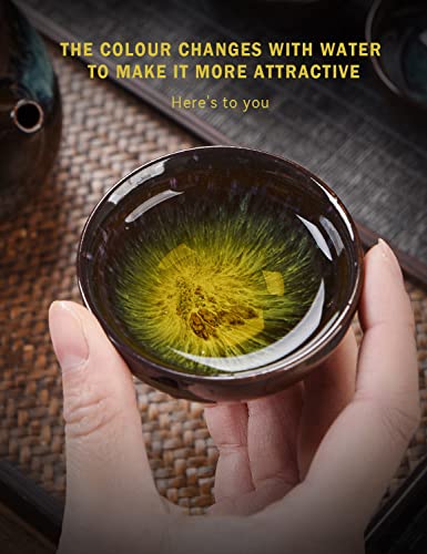 Votrasant Chinese Tea Set, Portable Teapot Set With 1 Teapot, 6 Tea Cups, 1 Gongdao Mug, 1 Tea Filters, Portable All In One Gift Box For Travel,Home,Gifting,Outdoor And Office #TOP5