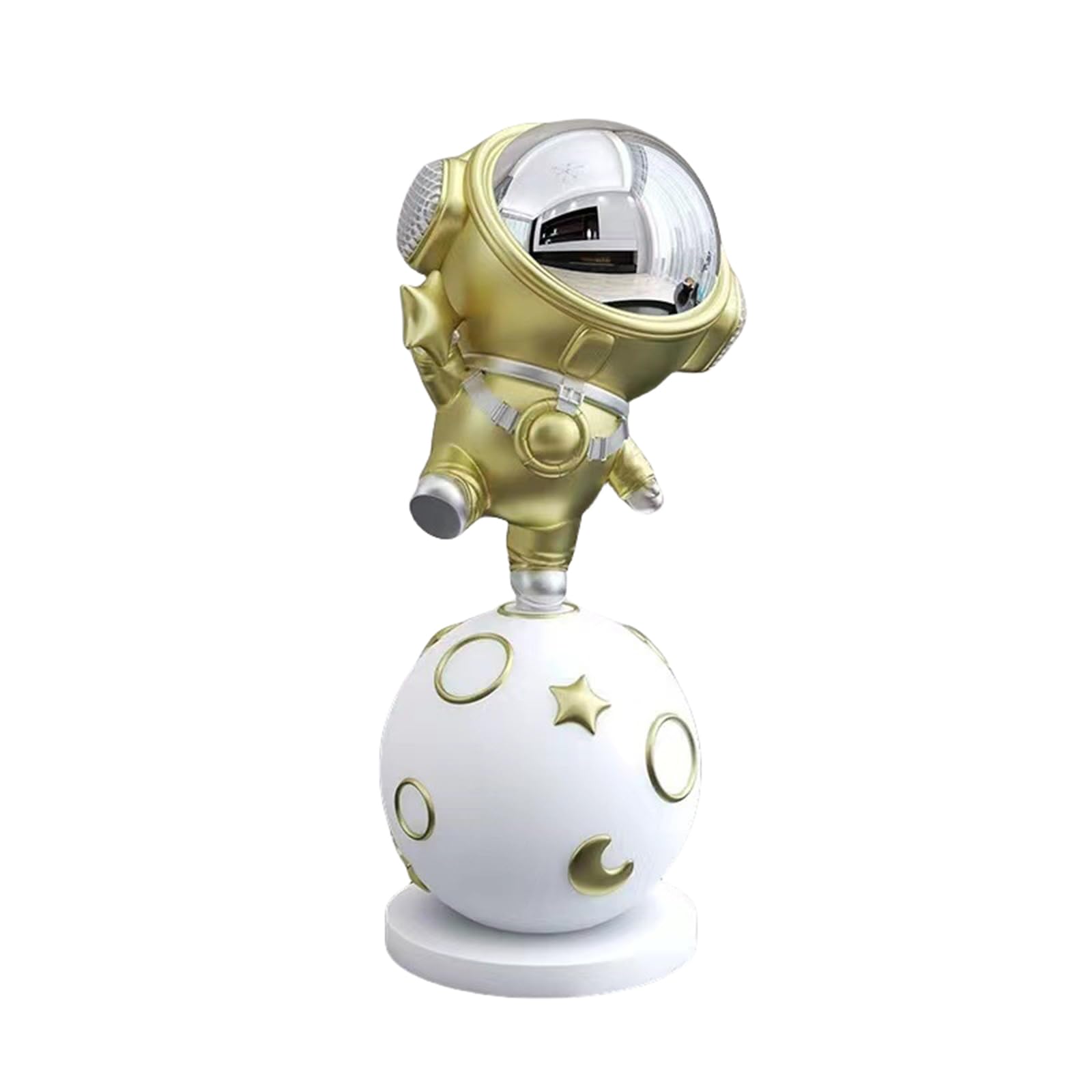 Escultura De Resina De Estatua De Astronauta, DecoracióN De Figuras De Astronauta para Dormitorio TemáTico De Espacio Exterior, Regalos De Astronautas para Hijos Y Padres,A3,14 * 12 * 31cm