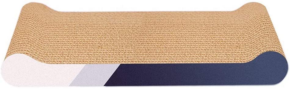 Arabest Cat Scratcher Cardboard, Cat Scratching Pad, Durable Scratching Lounge Bed, Cat Training Toy for Indoor Cats Scratch Board, Furniture Protection (Bone)
