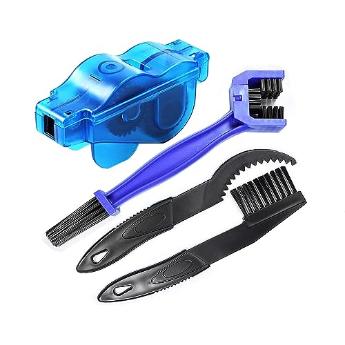 Shallho 4 Pcs Catena Della Bicicletta Kit di Pulizia Della Bicicletta Spazzola di Lavaggio Della Bicicletta Catena Della Lavatrice Della Catena Della Bicicletta Strumento di Pulizia Per Moto