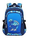 Lmwzh Backpack For Boys Kindergarten Preschool Elementary School Bags Kids Bookbag Waterproof Durable Blue（16Inch）