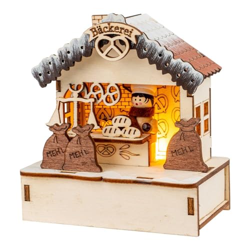 Ideen mit Herz | LED-Haus | Weihnachtsmarkt | Miniatur-Häuschen |...