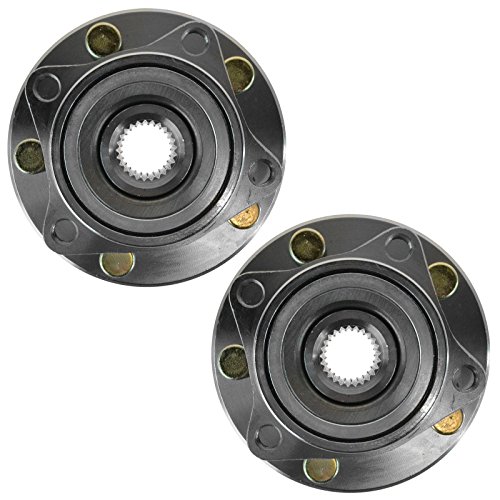 Image of TRQ Front Wheel Bearing and Hub Assembly Set 2 Piece Compatible with 95-05 Mitsubishi Eclipse 99-03 Galant 04-08 Galant ES 96-00 Chrysler Sebring LX 95-00 Dodge Avenger 01-05 Stratus Coupe