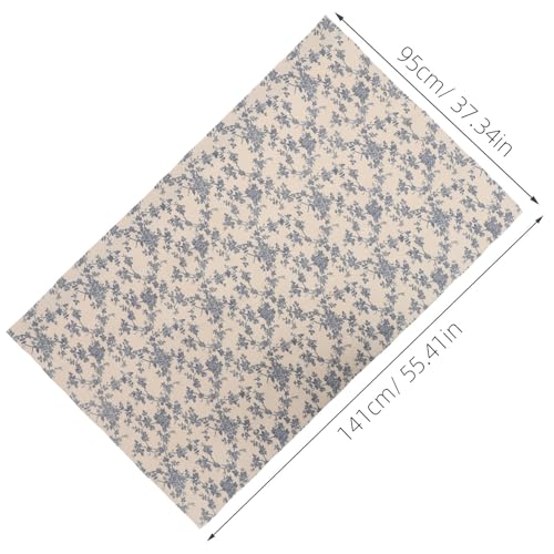 Cortinas cortas de algodón azul floral: adiós miradas, más luz y aire 3