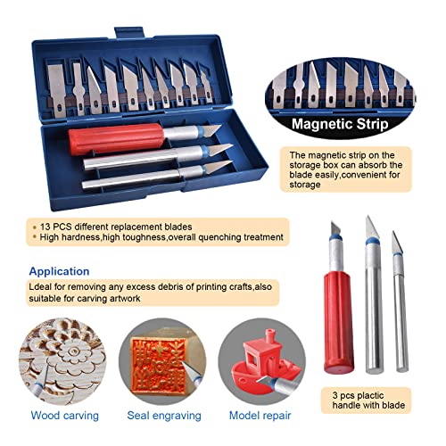 IdeaFormer-3D 62PCS 3D Printer Tools Set Print Tool Kit Includes Cleaning Tools Deburring & Disassembly Tool Storage Bag for 3D Printing Maintenance Cleaning Removing Trimming Finishing Accessories