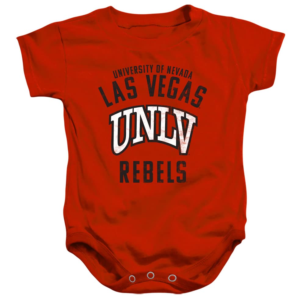 University of Nevada Las Vegas UNLV Official Rebels Logo Unisex Infant Snap Suit for Baby,Red, 6 Months