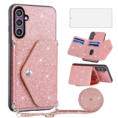 Coque S23 FE Asuwish GLTSJB or rose pour smartphone