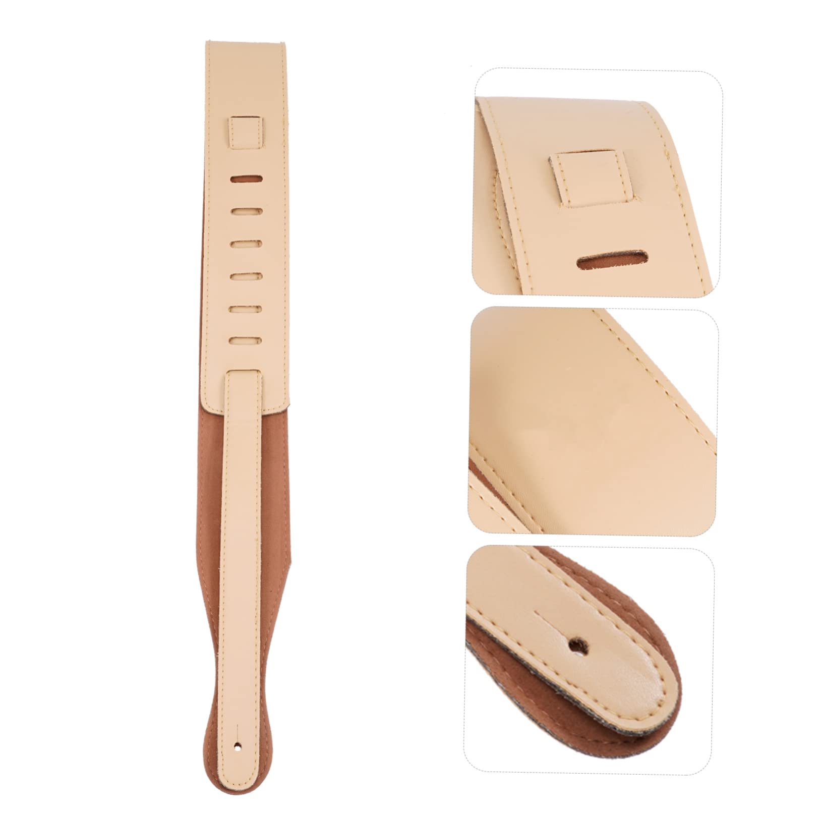 ibasenice 4stücke Gitarrengurt Aus Pu-leder Leicht Und Strapazierfähig Verstellbar Gitarre Und Akustikgitarre Ergonomisches Design Komfortabel Und Hautfreundlich