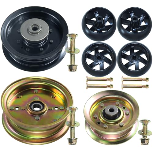 POSEAGLE 532196104 Husqvarna Idler Pulley with 539132728 Husqvarna Idler Pulley 532177968 Idler Pulley 532133957 Gage Wheel Replaces 196104, 197380, 177968, 193197, 589766101, 589766102, 539131148
