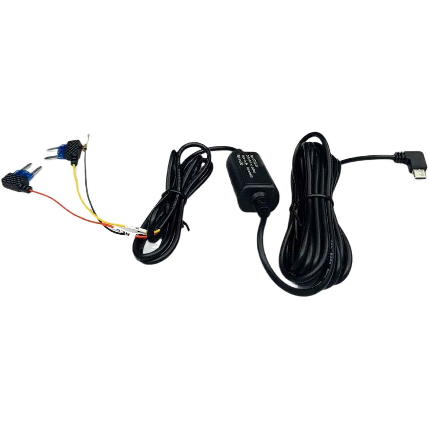 Dash Cam Hardwire Kit 12V 24V to 5V 2 5A Converter Fuse Wire Set 3-Core Power Cord Continuous