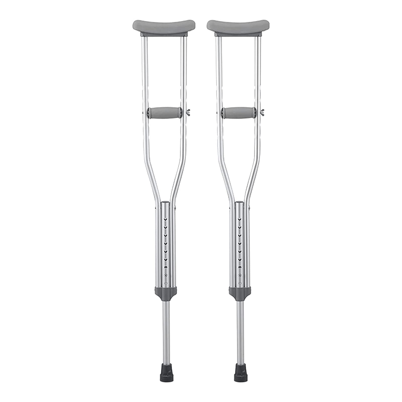 PAASHE Muletas de Aluminio, Bastones de Altura Ajustable, 1 par de Bastones para Caminar bajo el Brazo para Adultos, Bastones Ligeros para Caminar