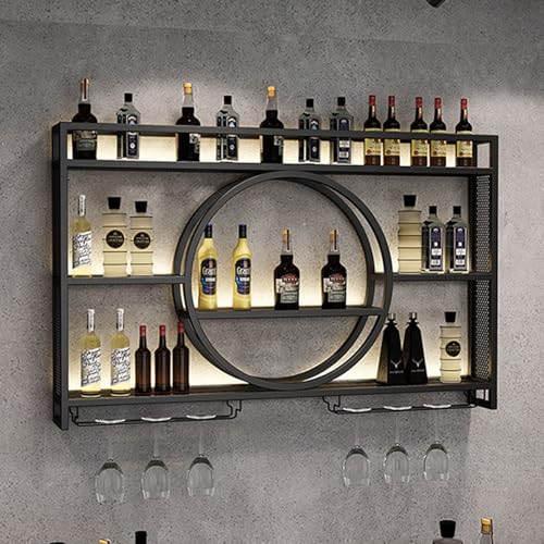 Étagère à vin moderne en métal pour optimiser l'espace du salon - 5
