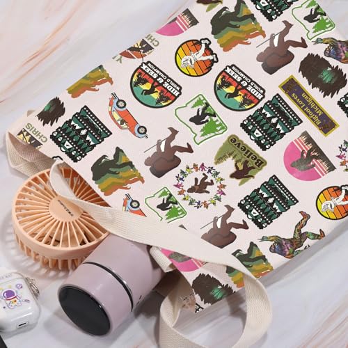 Tote bag Sasquatch imprimé double face avec anses renforcées coton - 2