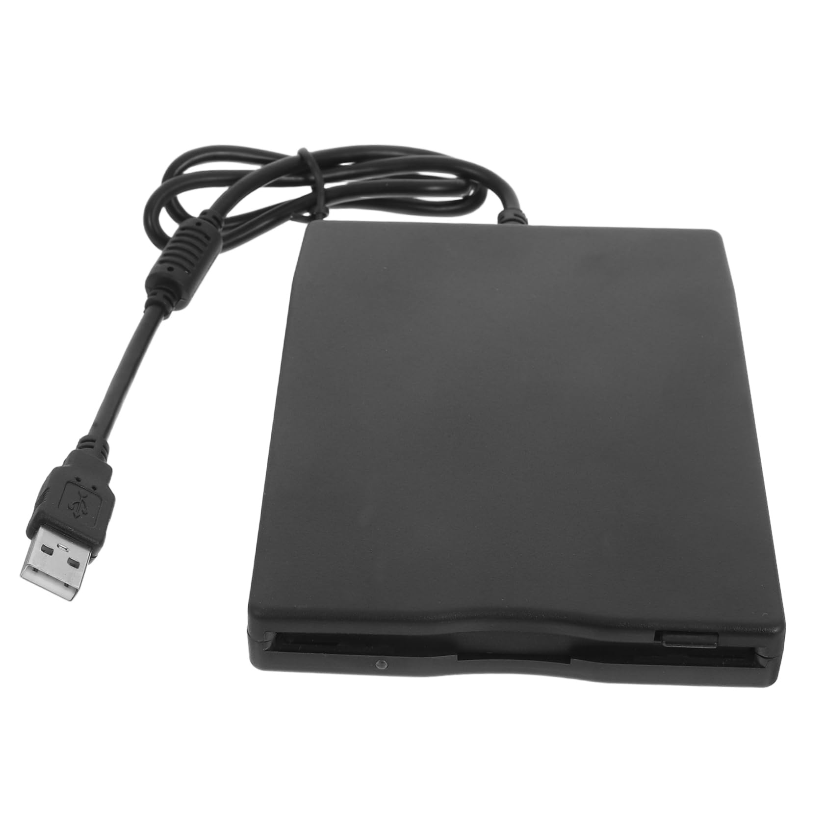 Housoutil Unidad de Disquete Externa USB Negra de Abs con Interfaz USB 2.0 de Alta Velocidad, Lector de Disquetes Plug and Play para Portátil y Ordenador de Escritorio