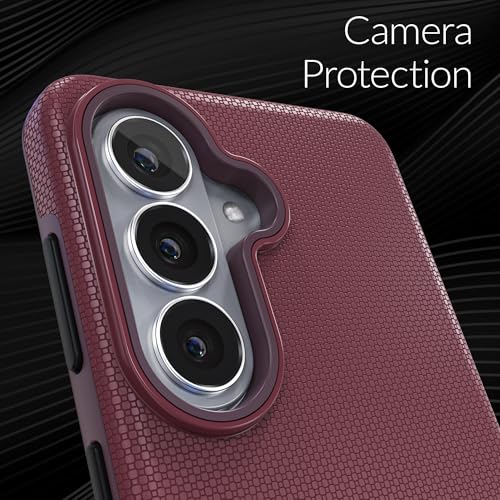 Image of Crave for Samsung Galaxy S26 Case, Compatible with MagSafe Shockproof Protection Dual Layer Case for Samsung Galaxy S26 (6.3 inch) - Berry