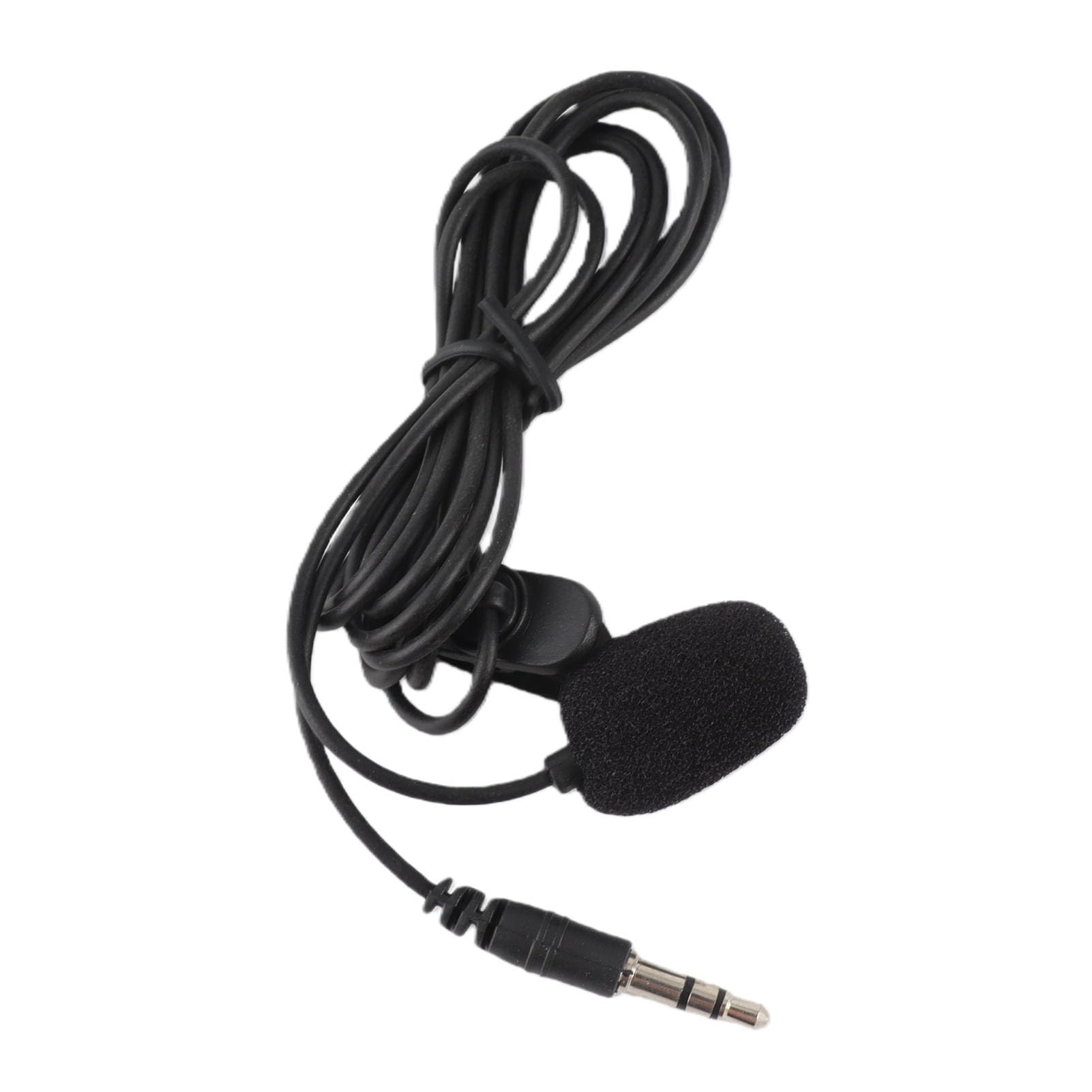 Goshyda Mini mikrofon 3,5 mm, klips Mount Mic zewnętrzny Lavalier Jamming Mic i adapter kabel, odpowiedni dla Hero3 Hero 3+, Hero4