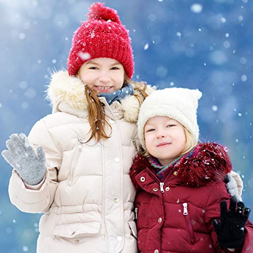 Onesing 5 Pairs Stretchy Knit Winter Gloves For Kids thumb #3