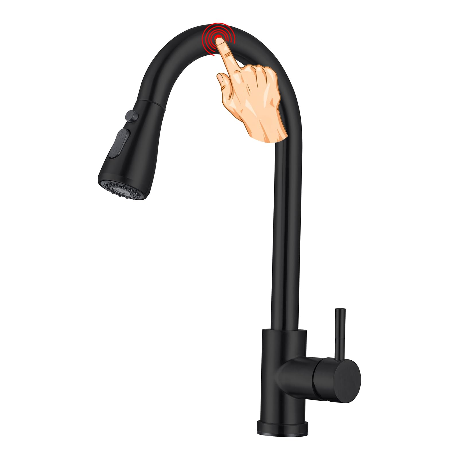 XJTNLB Grifo Cocina Fregadero Oro Cepillado con Sensor