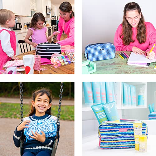 Scout 3-Way Bag - Travel Makeup Pouch And Toiletry Bag For Women With Three Zipper Compartments - Stands Upright, Wipes Clean #TOP1