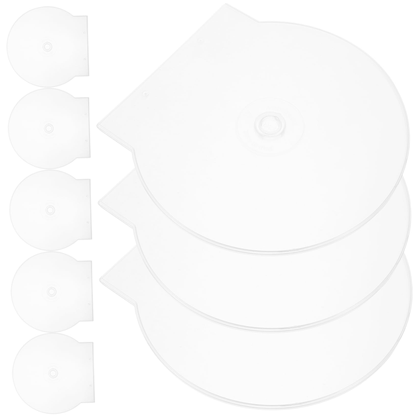 Boîtes de rangement pour disques ULTECHNOVO : boîtier CD transparent - 8