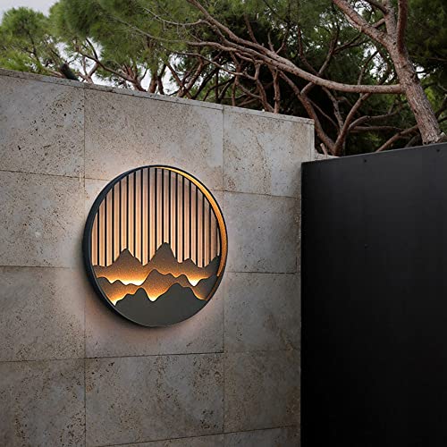 Applique murale extérieure LED étanche IP54 en acier inoxydable gris par ZXQUEGF