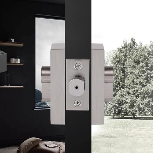 Probrico 3 Pack Slim Square Deadbolts, Double Cylinder Entry Deadbolt With Different Keys, Entry Locks For Interior And Exterior, Satin Nickel #TOP3