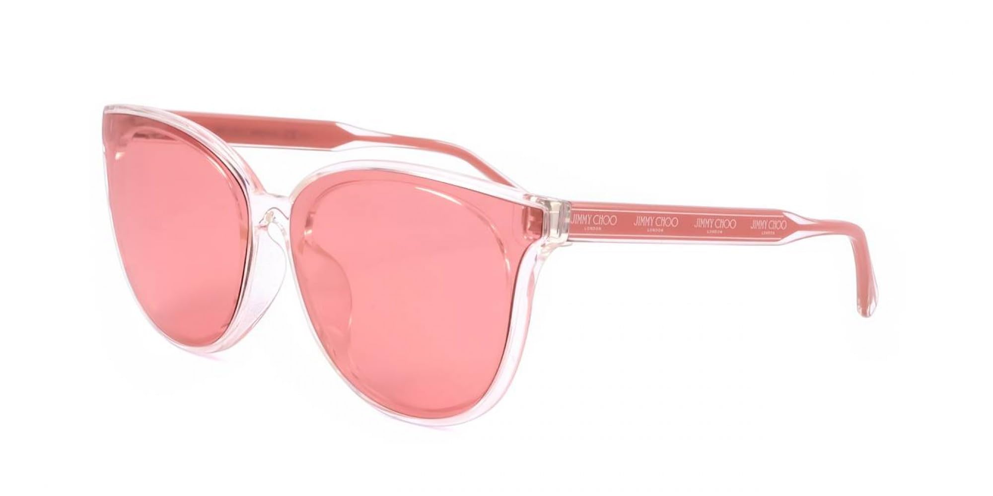 Jimmy Choo Unisex Gray Sunglasses, One Size, Rose Tint Acetate Sunglasses