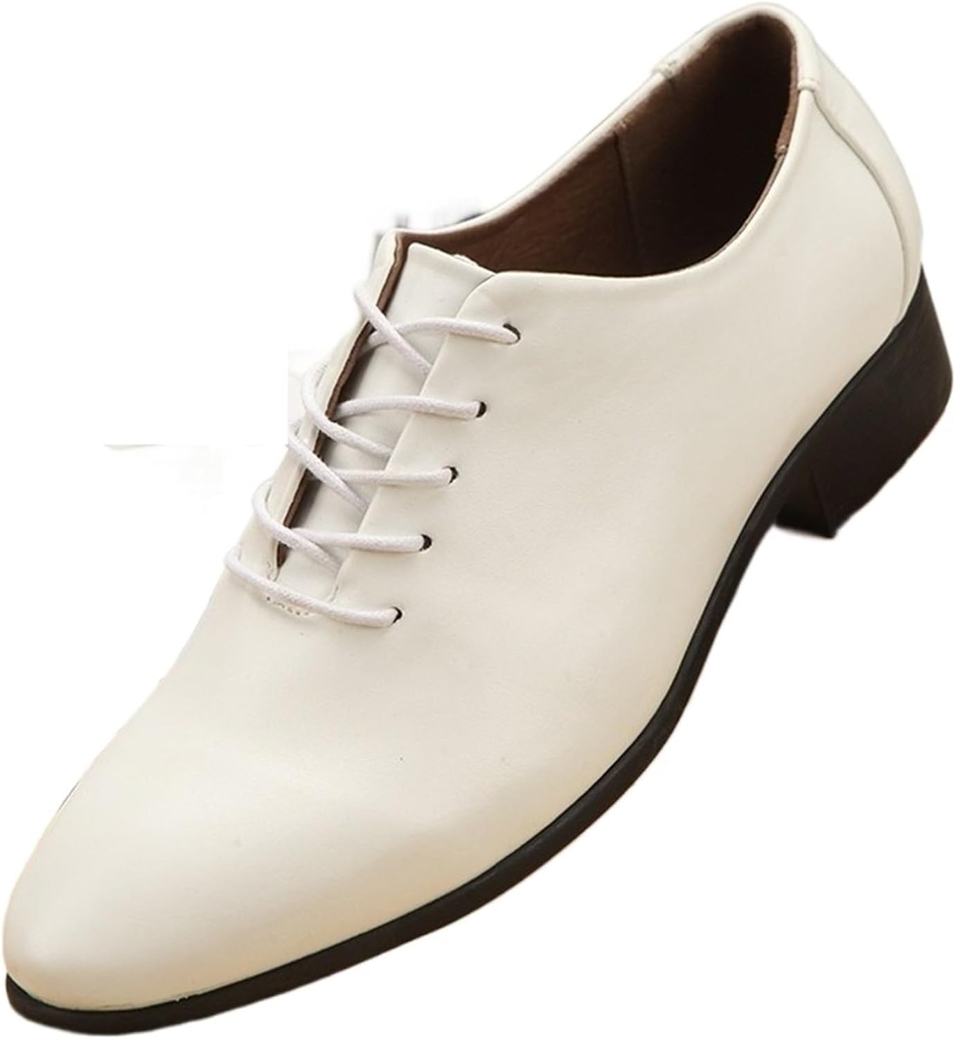 Dress Shoes for Men Men's Patent Leather Dress Shoes Extra Large Soft Split Leather Business Footwear
