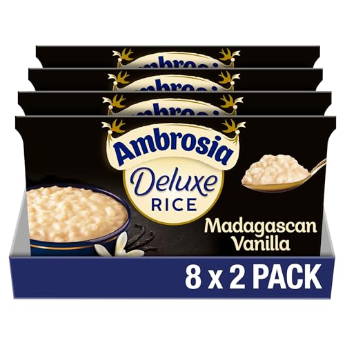 Ambrosia Deluxe Rice Pudding Pots Madagascan Vanilla 16 Pots