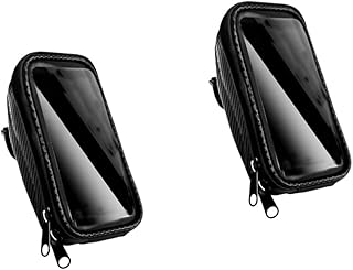 2 Pçs Bolsa De Telefone De Bicicleta Bolsa De Telefone Cruiser Bicicleta Cruiser Guidão Bolsa De Bicicleta Bolsa De Cabeça Bolsa De Guidão Bolsa De Armazenamento Chique Bolsa De BESPORTBLE