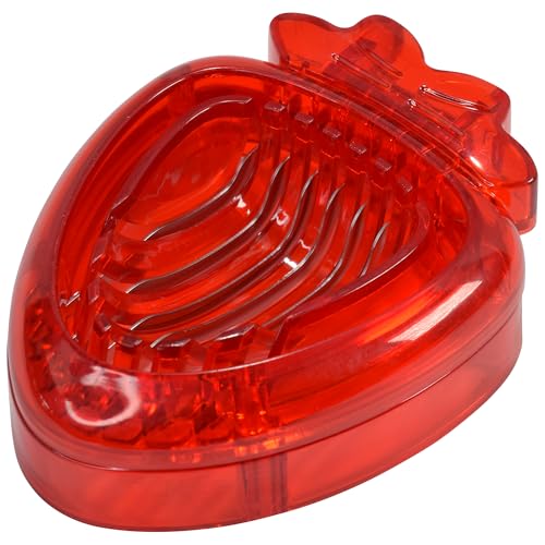 R&M Strawberry Shaped Fruit Slicing Tool with Stainless Steel Blades
