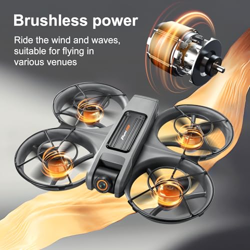 Drone with Camera for Adults, FPV HD Drones with LED Screen Controller with Brushless Motor Obstacle Avoidance Quadcopter S156 Mini Drones for Beginners, Stable Hover, One-Key Takeoff/Landing - Image 3
