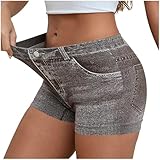 TISSU COMFORTABLE : Fabriqué en tissu denim très extensible et durable, doux et confortable pour une utilisation tout au long de la journée. Le short en jean taille haute est fabriqué dans un tissu extensible, ultra-confortable et doux pour la peau, ce qui vous permet de vous sentir à l'aise en toute occasion.