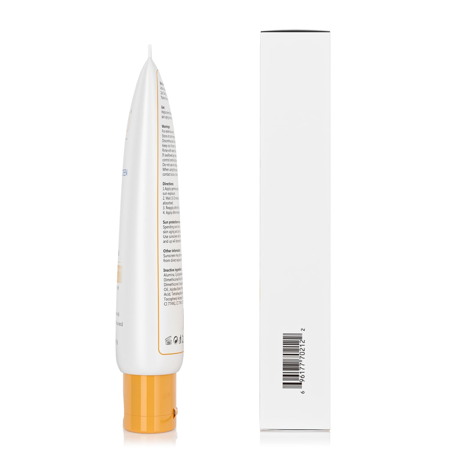 Facial Mineral Sunscreen SPF 40, Non-Tinted, Zinc Oxide & Titanium Dioxide, Lightweight Matte Face Sunscreen for All Skin Types, Oil-Free, 1.75 oz