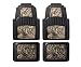 PIC AUTO Universal Rubber Floor Mats for Car, SUV, Van & Trucks (3-piece, black)