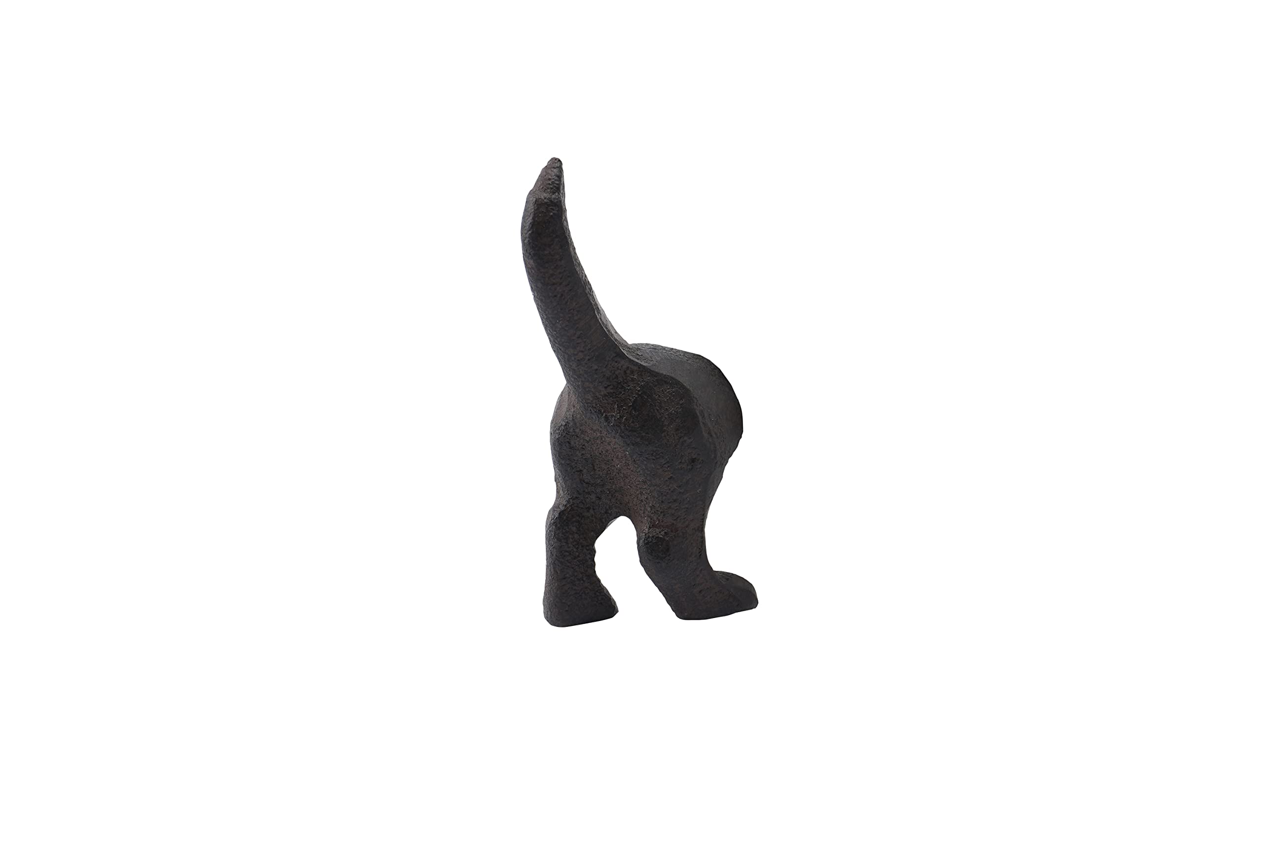 Cgb Giftware Brown, Black Dog Tail Single Wall Hook | Cast Iron | Easily Wall Mountable | The Iron Works | From Gb07180