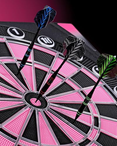 Electronic dartboards for adults, Dartboard electronic with Bright Score Display, Multiple Games, and Durable Design-Perfect for Family Fun and Competitions-Includes Soft Tip with 12 Darts (Pink-Grey) - image 6