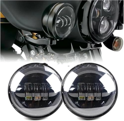 Ensemble de phares pour moto finition chrome pour Softail et FLHTCU - 2