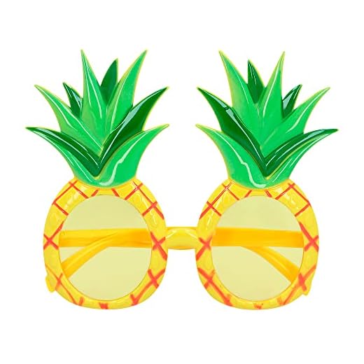 Boland 52076 - Lunettes de fête ananas, lunettes amusantes pour le carnaval ou JGA, accessoires pour costumes de carnaval, accessoires de costumes