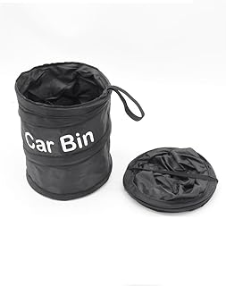 fashion mania Car Bin Car Waste basket Trash Can Litter Container Portable Fold Leakproof Traveling Auto Garbage Bag Household Cleaning Tools Accessories