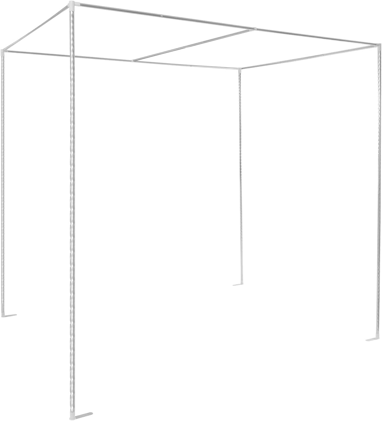 Canopy Bed Frame, 4-Corner Stainless Steel Mosquito Net Bracket, Full Size Canopy Bed Frame, Bedroom Mosquito Netting Curtain Support Poles Decorative Support