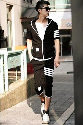 Amazon カップルジャージ スウェット 上下セットアップ メンズ 半袖ジャージ 2点セット ペアルック パーカー 春夏 トレーナー父の日 ノーブランド品 ダンス