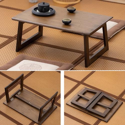 Table basse en bois pliable 70x40cm pour salon et ordinateur