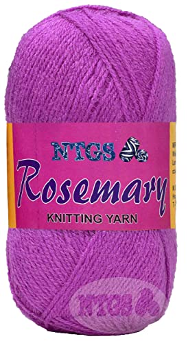 Image of Rosemary Purple 200 GMS Wool Ball Hand Knitting Wool /Art Craft Soft Fingering Crochet Hook Yarn, Needle Knitting Yarn Thread Dyed-TB Art-FII