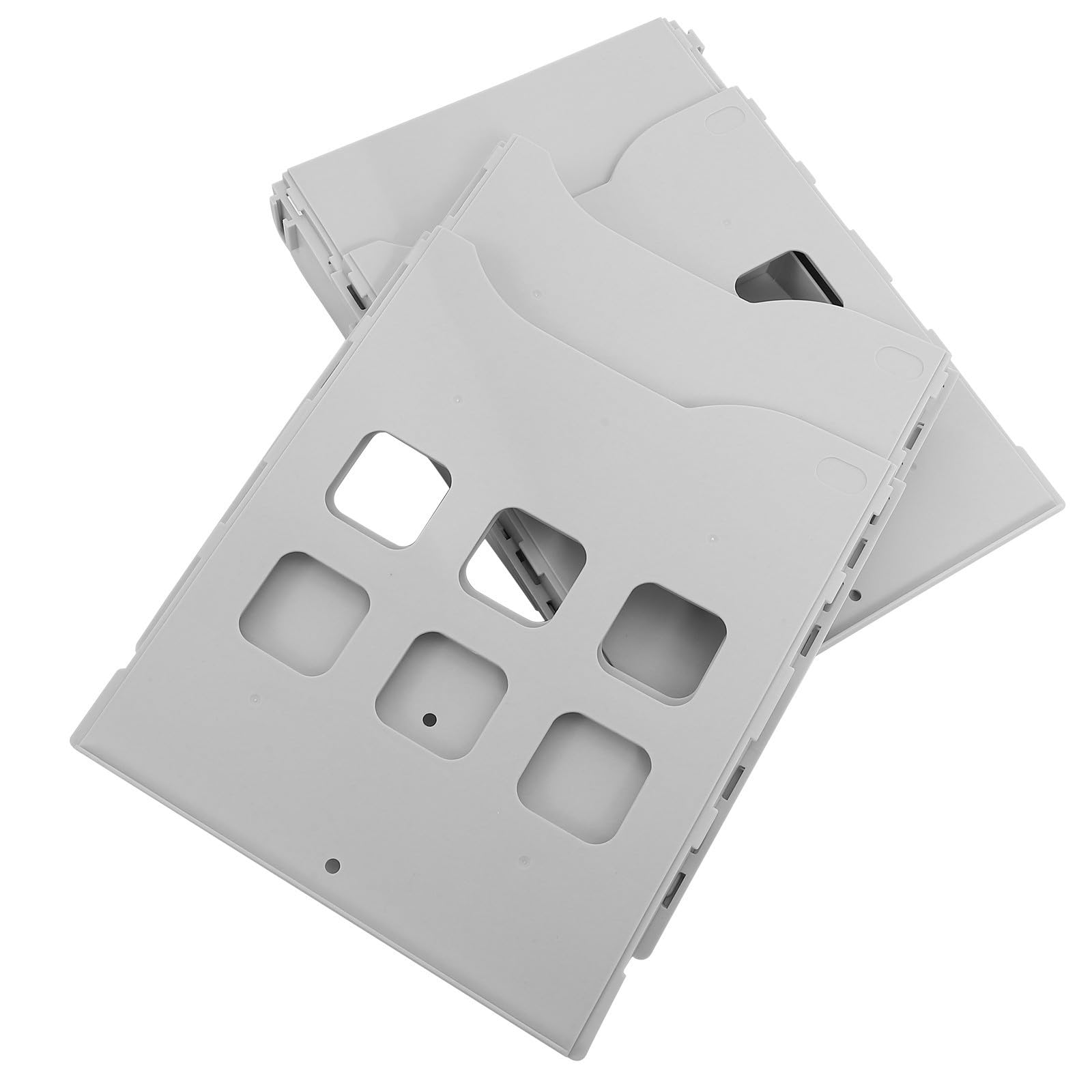 Archivador de Pared Multifunción de Plástico, Blanco, Multicapa