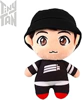 Vista 7 de MIC Drop - Muñeca de peluche Jin de 5.1 pulgadas, producto con licencia oficial, peluches, mercancía de Kpop (Jin)