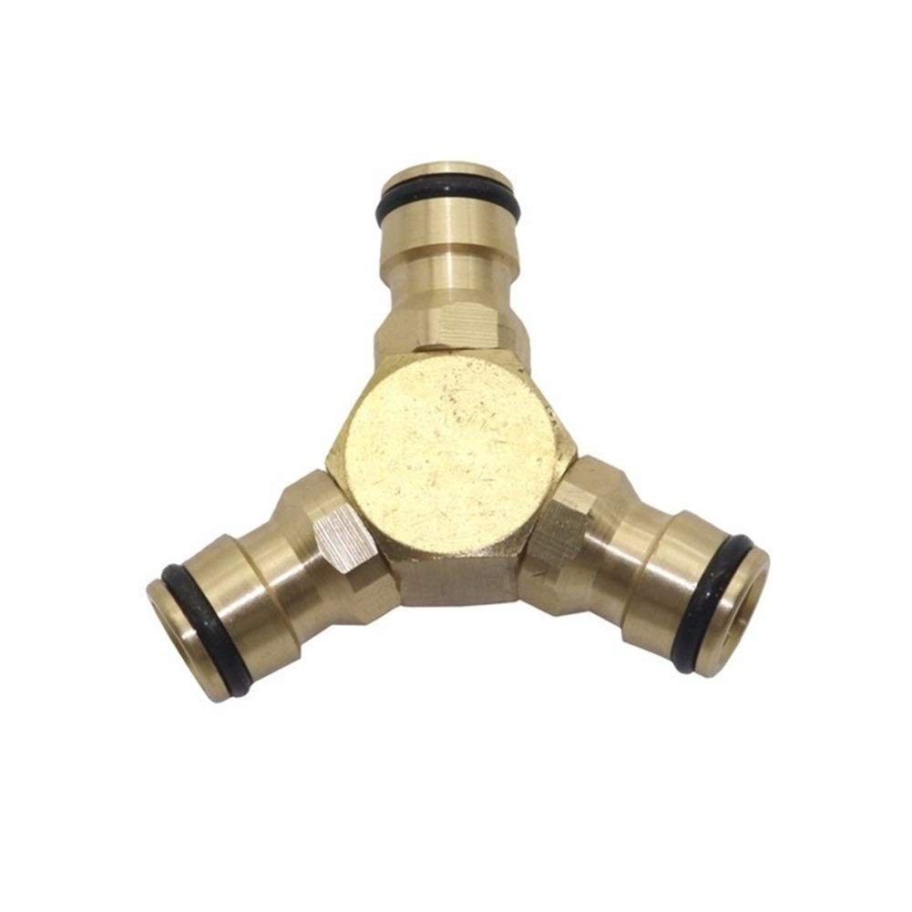 CLORURO DE POLIVINILO Grado de muebles de ajuste d Invernadero Jardín Y Conector de agua de riego por goteo de cobre de 16 mm Conjunto Primavera Conectores de tubos de jardín Accesorios 10 piezas
