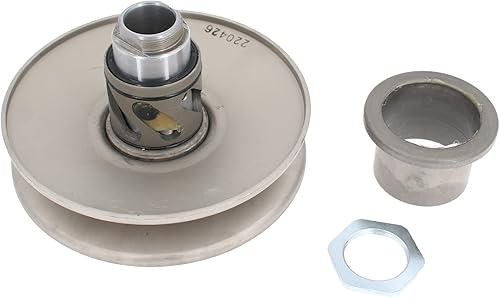 Glixal Embrague de alto rendimiento 6 ranuras ajustable secundaria polea deslizante Asamblea para GY6 125cc 150cc 152QMI 157QMJ Motor Scooter