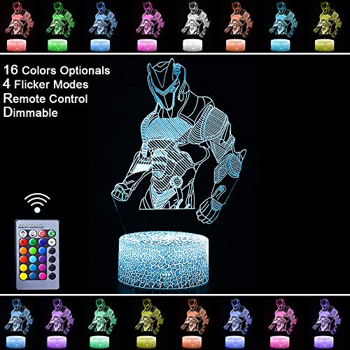 Omega Night Lights Lamp Fortress Battle Royale 3D Optical Illusion Led Lamps Remote Control & Rgb Colors Birthday Xmas Festival Gifts For Boys Kids Room(Omega) #TOP1