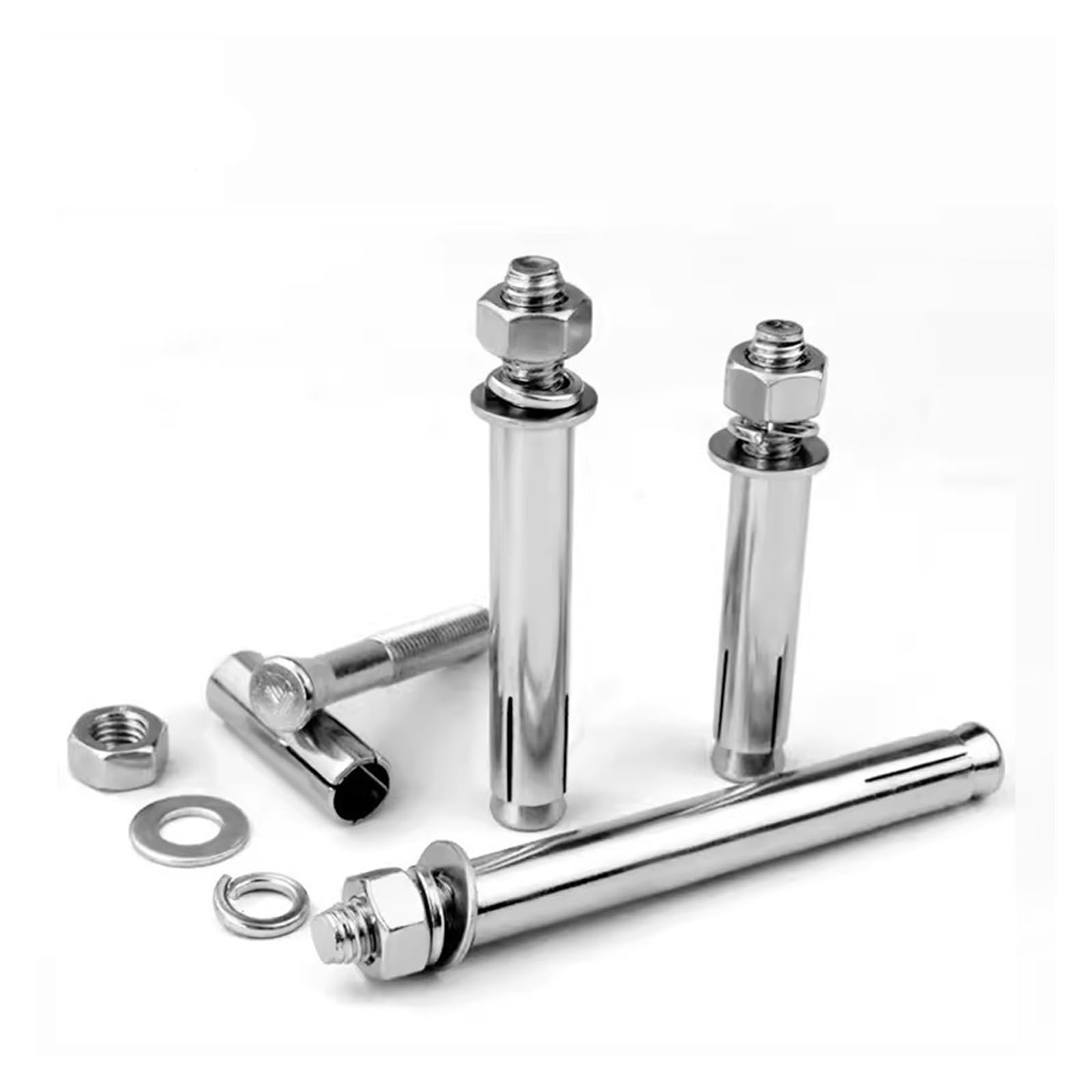 pernos de expansión, Tornillos De Expansión Acero Inoxidable, Perno M6-M16 304 6-16 Mm X 50 65 120 200 Tornillo Fijación Anclaje Manga